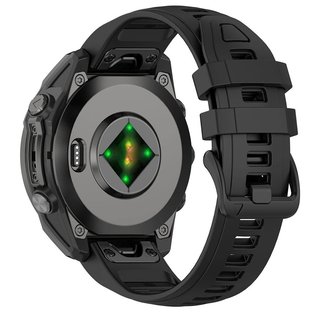 Silikoniranneke Garmin Fenix 8 43mm - Svart - Svart