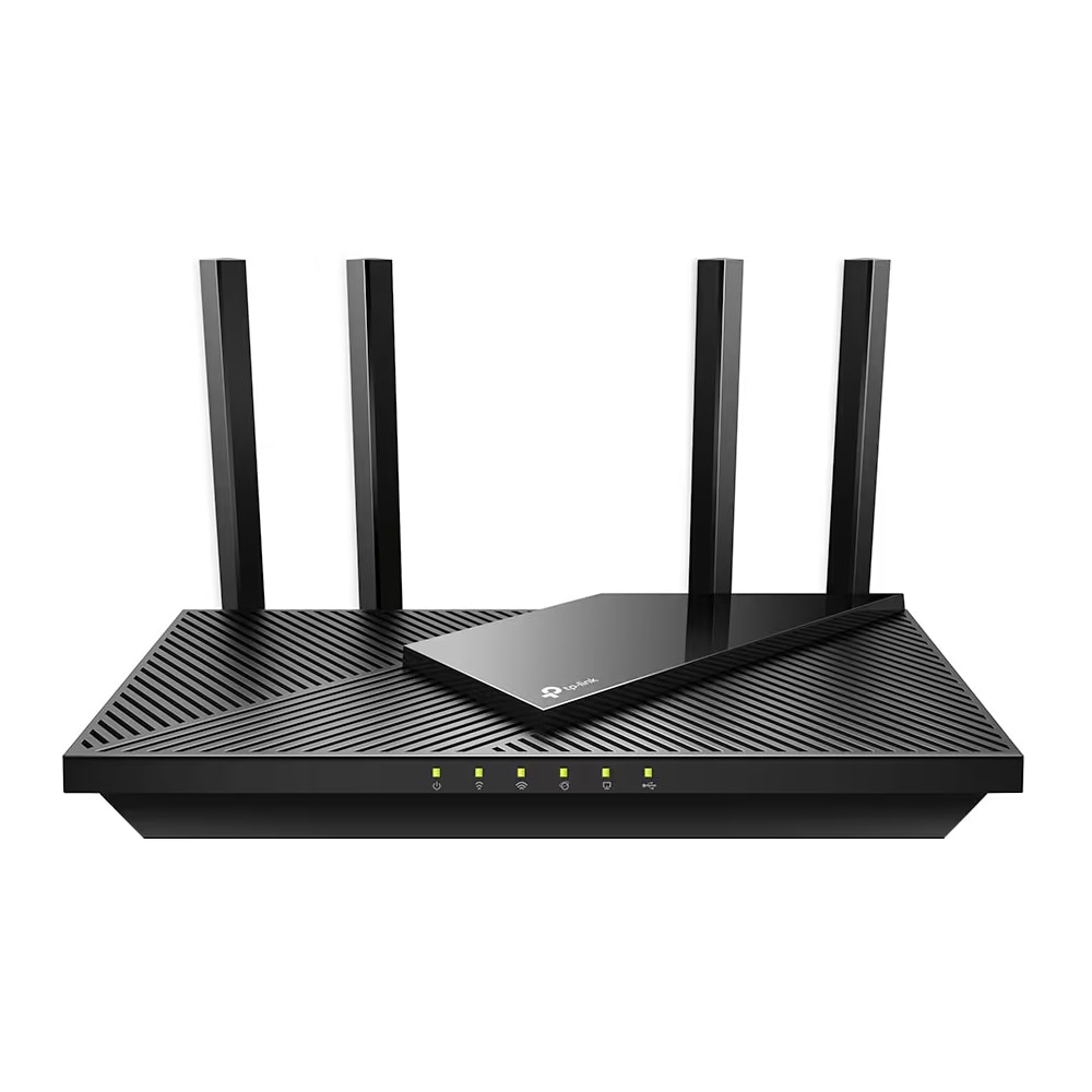 TP-Link Archer AX55 Dual-Band Gigabit Wi-Fi 6 -reititin, jossa on Amazon Alexa-tuki