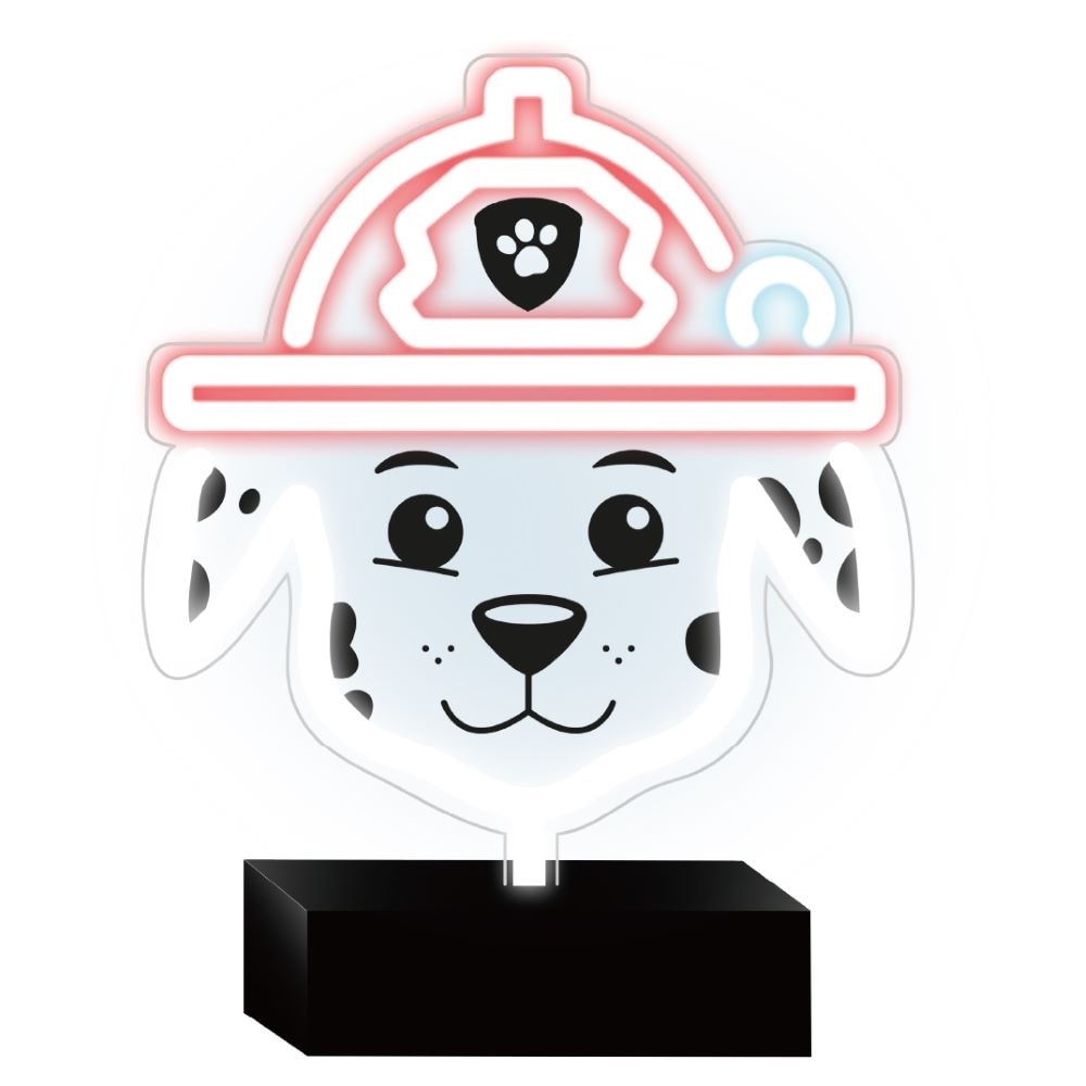 Paw Patrol LED-neonkyltti jalassa - Marshall