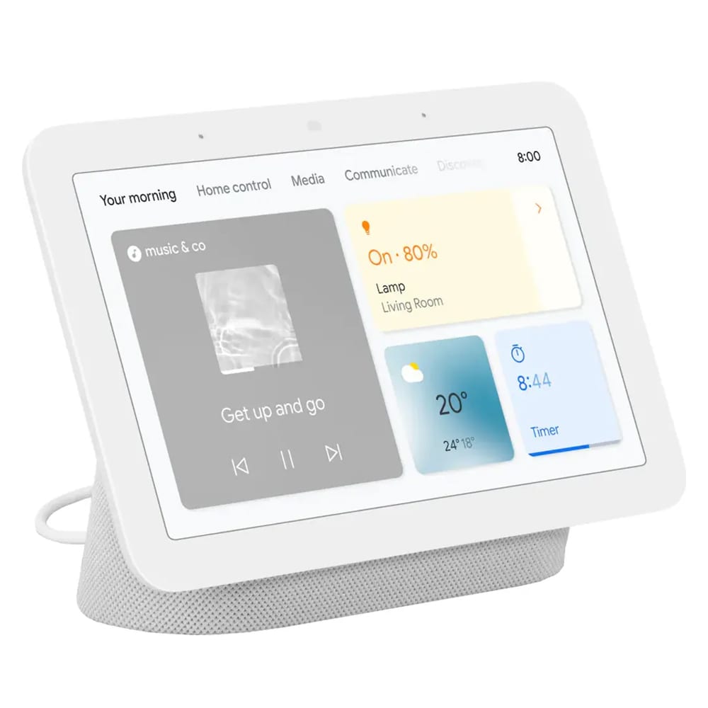 Google Nest Hub 2nd Gen, jossa on 7 tuuman LCD-näyttö ja Google Assistant - Liitu