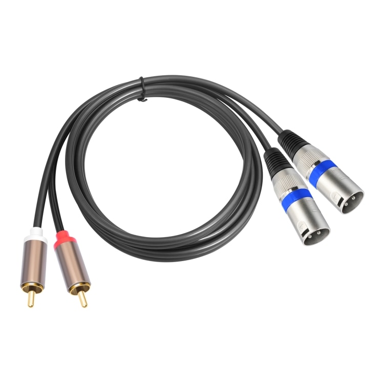 Äänikaapeli 2 RCA uros 2 XLR 3pin 1,5m