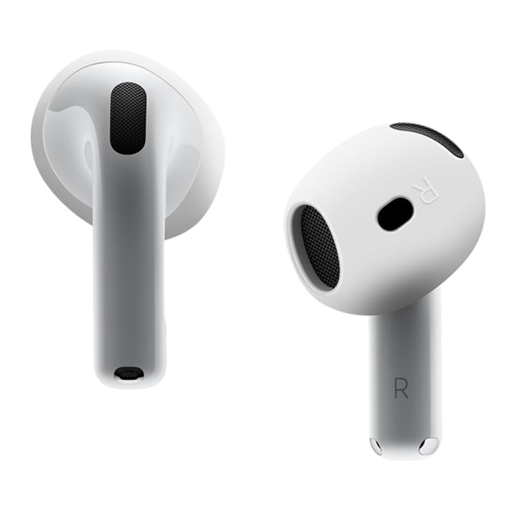 Silikonikotelo Apple AirPods 4:lle - Valkoinen